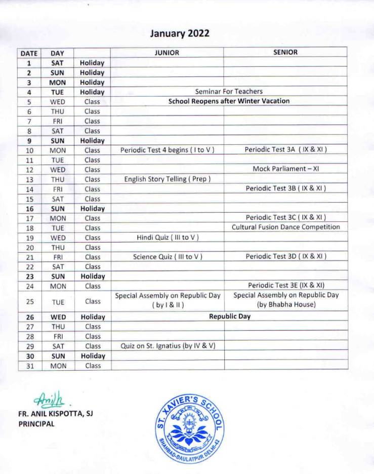 Calendar